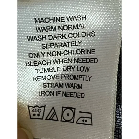 Ben Sherman Dress Shirt Mens Medium 15-15.5 32/33 Blue Button-Up Slim Stretch - Picture 9 of 11